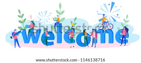 Concept New Team Member Welcome Word Stock Vector (Royalty Free ...