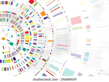 Concept for New Technology Corporate Business & development background