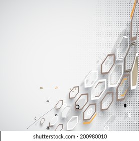 Concept for New Technology Corporate Business & development background