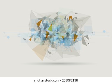 Concept for New Technology Corporate Business & development background