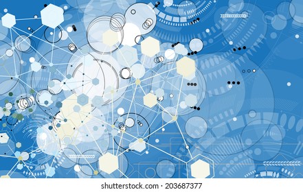 Concept for New Technology Corporate Business & development background