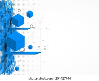 Concept for New Technology Corporate Business & development background