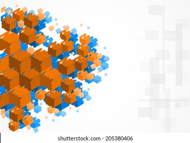 Concept for New Technology Corporate Business & development background