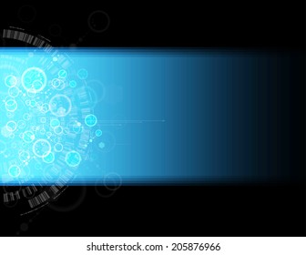Concept for New Technology Corporate Business & development background