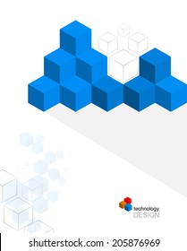Concept for New Technology Corporate Business & development background