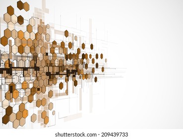 Concept for New Technology Corporate Business & development background