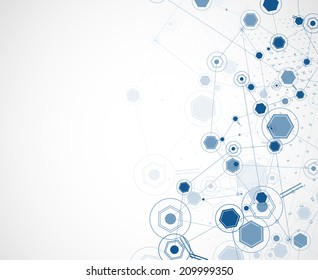Concept for New Technology Corporate Business & development background