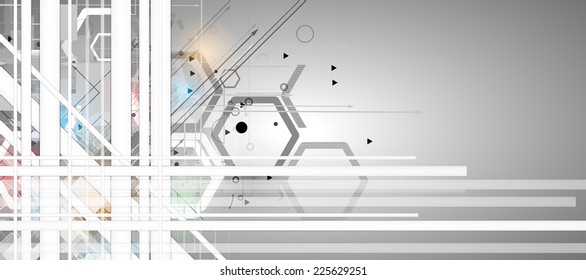 Concept for New Technology Corporate Business & development background
