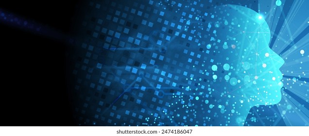 Concept for New Technology Corporate Business and development background