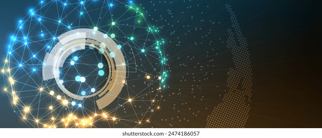 Concept for New Technology Corporate Business and development background