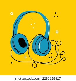 Concept of news, watching video online, podcast, talk show, tv application, live streaming. Hand holding smartphone with man with microphone on screen. Vector illustration in flat style
