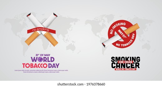 Concept of no smoking and World No Tobacco Day 