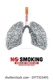 Concept Of No Smoking And World No Tobacco Day