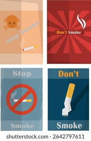 Concept of no smoking and World No Tobacco Day with lung and cigarette.