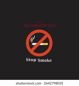 Concept of no smoking and World No Tobacco Day with lung and cigarette.