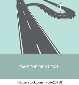 Concept of non-smoking design using negative associations. Vector illustration. Modern flat design.