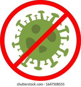 Concept of Novel Coronavirus outbreak covid-19 2019-nCoV Wuhan China. Vector icon sign of COVID nCoV virus