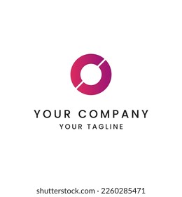 Concept of O Letter Logo. Creative Minimal Monochrome Monogram Design Symbol. Graphic Alphabet for Business Company Identity Vector Creative Element.