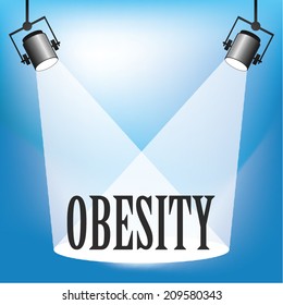 Concept Of Obesity Being In The Spotlight