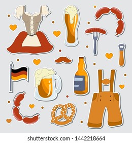 Concept for oktoberfest postcard design. 