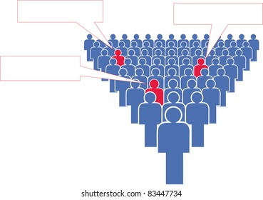 The concept on "Anyone can". Symbol of man. Vector.