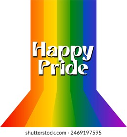 Concept on colorful background.  abstract background with rainbow. Pride flag illustration. Lgbt community symbol in rainbow colors. Vector backdrop for your design.