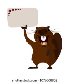 Concept on the day of Canada, Holiday Beaver