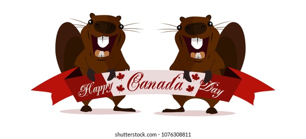 Concept on the day of Canada, Holiday Beaver