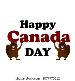 Concept on the day of Canada, Holiday Beaver