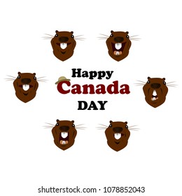 Concept on the day of Canada, Holiday Beaver