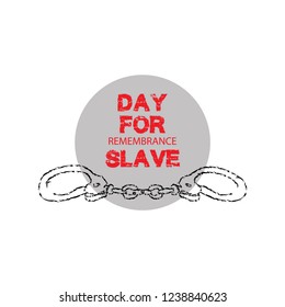 Concept on International Day for the Remembrance of the Slave, December 2.