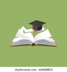 concept on the topic of education. book icon vector