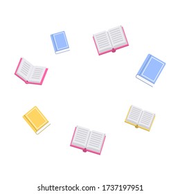 Concept for online education. E-learning, online education at home. Flat design concept of education, training and courses, learning. Vector.