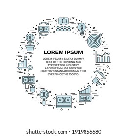 Concept of online education, training and courses, learning, video tutorials.Training online marketing web site.