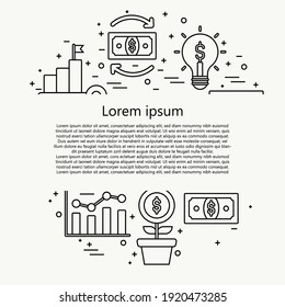 Concept of online education, training and courses, learning, video tutorials.Training online marketing web site.