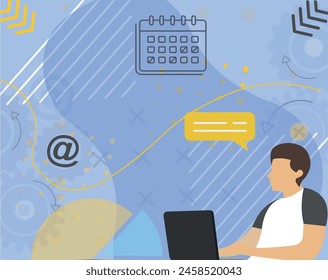 Konzeption von Online-Aus- und Weiterbildung, Video, Lernprogramme. Vektorillustration für Website Banner