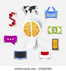 concept for online shopping: lightbulb