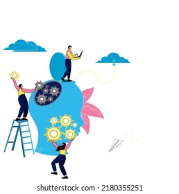 concept of organization of thought, change of mind, download new knowledge, upload new knowledge.