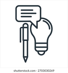 Concept Outline Icon Vector Illustration