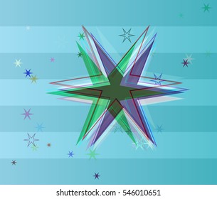 concept over fine arrangement, magical backdrop in star