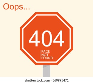 Concept page 404. simple design