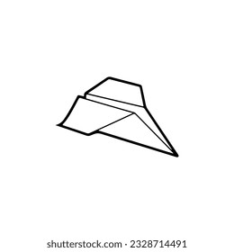 concept paper airplane vector illustration