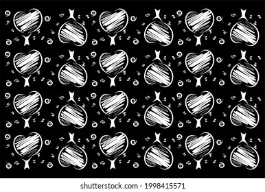 The concept of a pattern with a background of trees and leaves 
