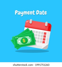 Concept of payment date or payday icon