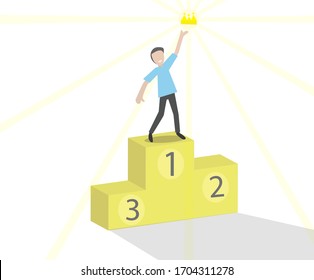 the concept of the person in the top or first position