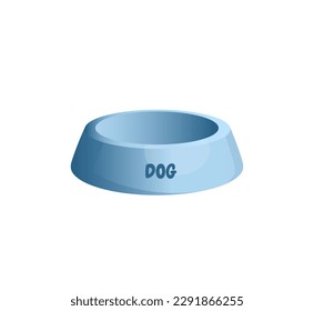 Concept Pet dog feeder. This illustration is a flat design, vector graphic of a feeder for dogs. Vector illustration.