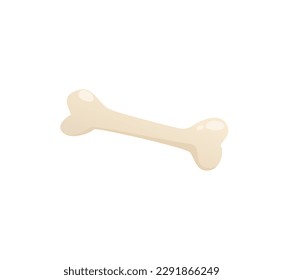 Concept Pet toy bone. This is a flat vector illustration of a cartoon pet concept, featuring a toy bone. Vector illustration.