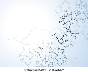 concept physics molecular structure and  dna vector  chemistry science  illustration