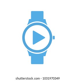 Concept play smart technology, smartwatch, watch icon. Vector illustration