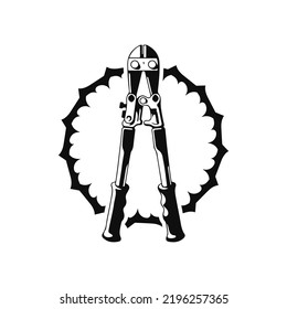 ilustración vectorial de herramientas de pinzas de concepto